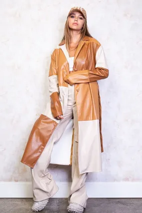 City Sleeker Leather Trench Coat