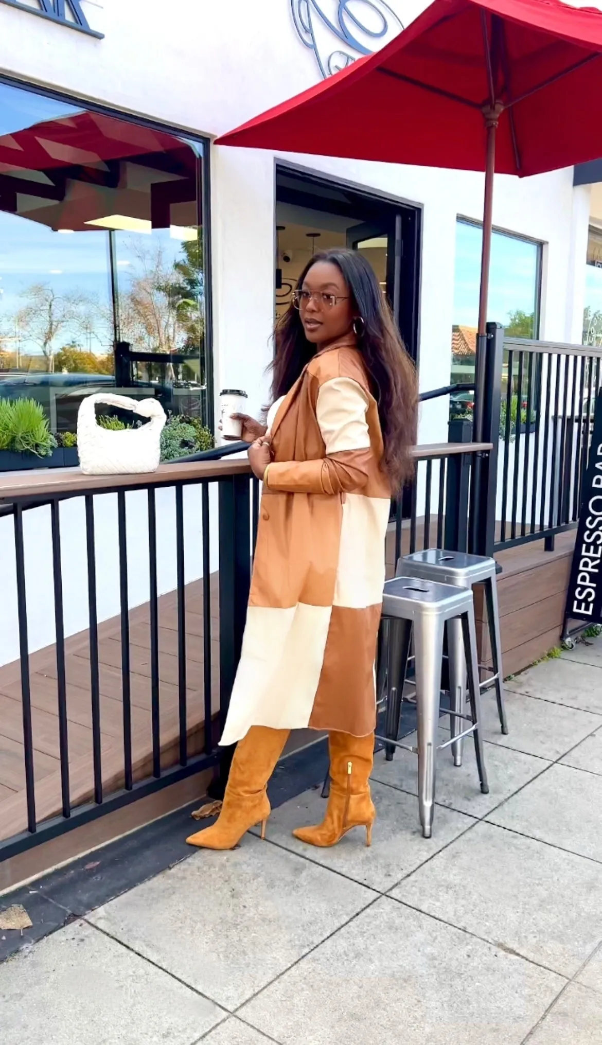 City Sleeker Leather Trench Coat