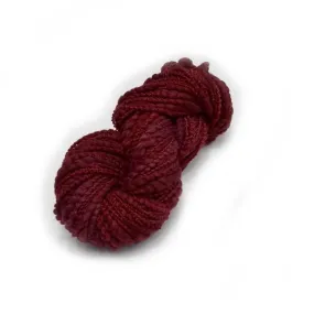Hand Spun Tasmanina Merino Wool Chunky Art Yarn in Red 12738