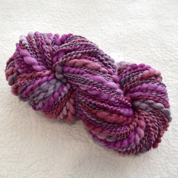 Handspun Chunky Tasmanian Merino Yarn in Barossa Pink 13277