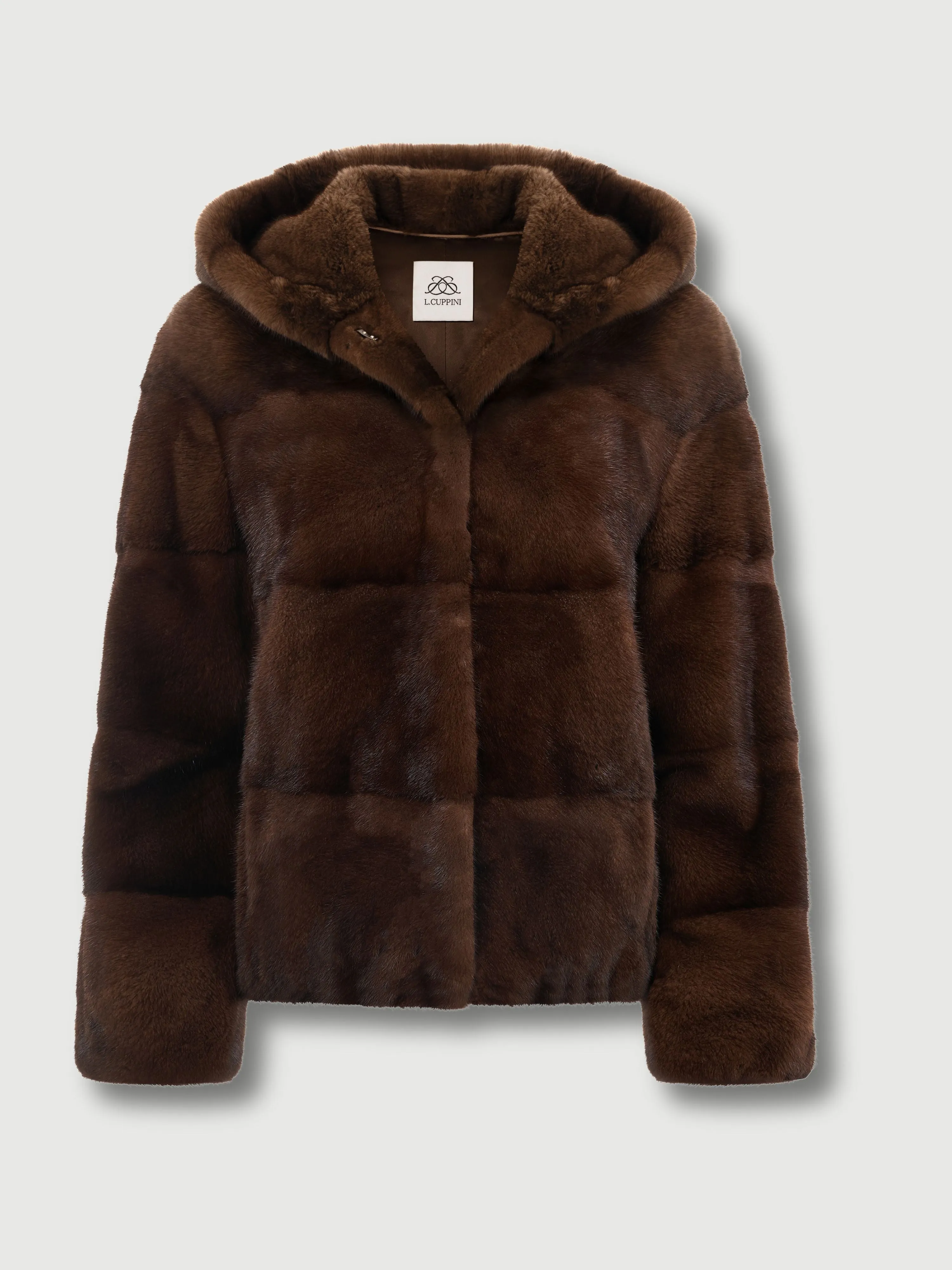 Hooded Alexandra Coat Chocolate Brown
