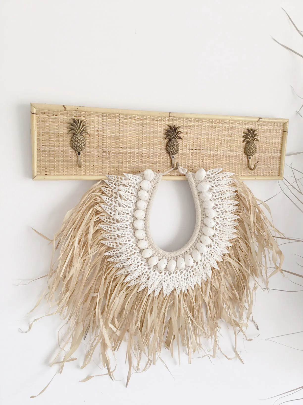 Islander Rattan Pineapple Coat Hook