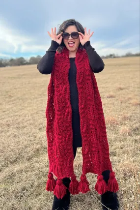 Knit Kit - Frost Flowers Scarf