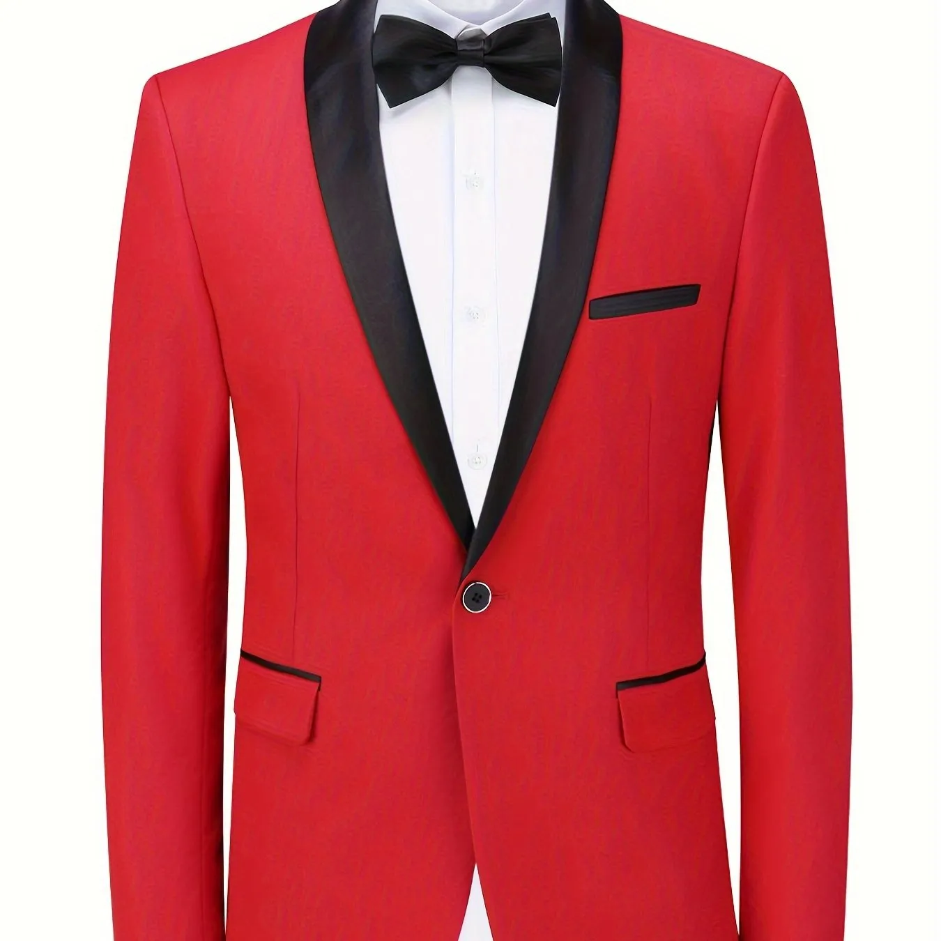 Purple Blazer For Men | OneButton Casual Suit Coat With Flap Pockets