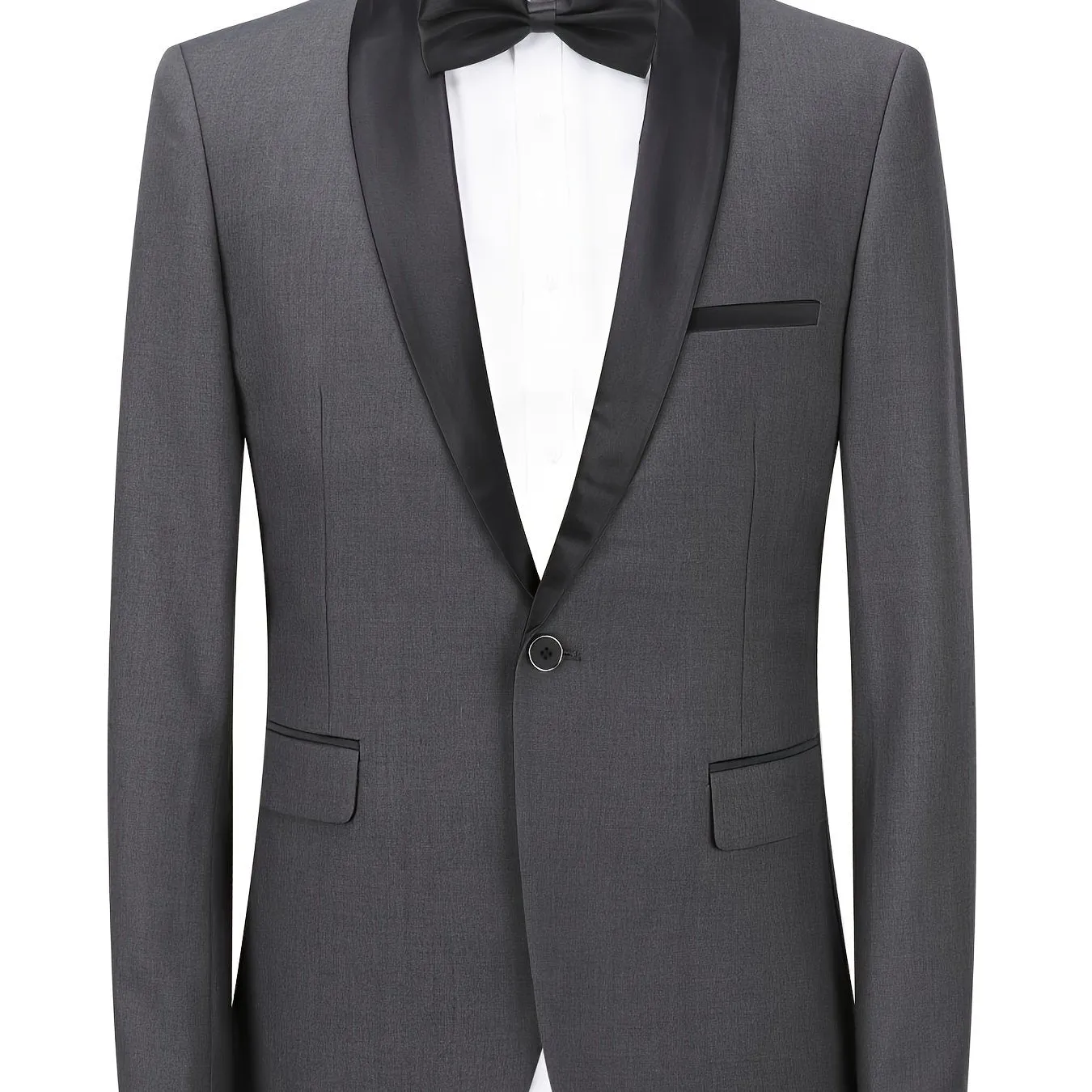 Purple Blazer For Men | OneButton Casual Suit Coat With Flap Pockets