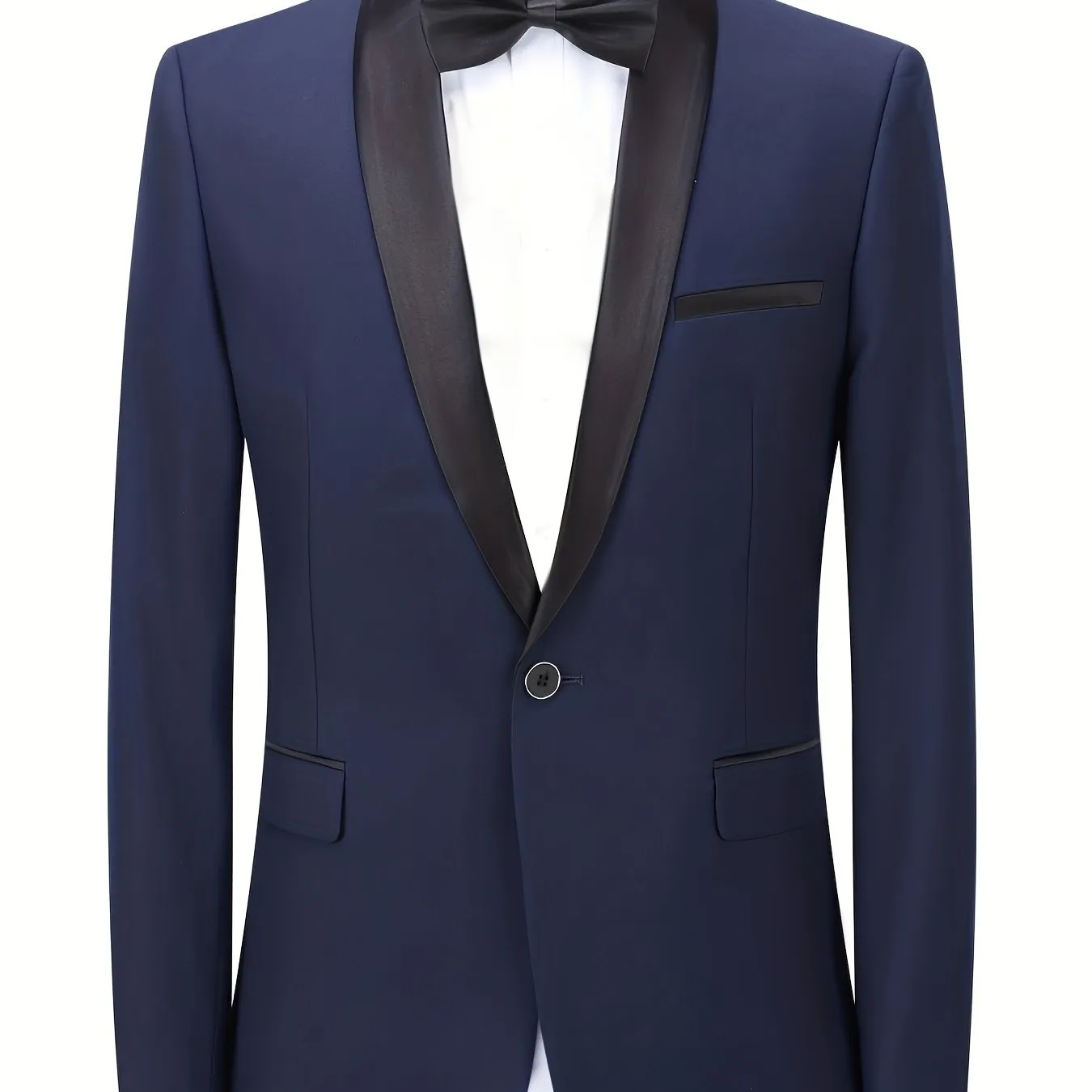 Purple Blazer For Men | OneButton Casual Suit Coat With Flap Pockets