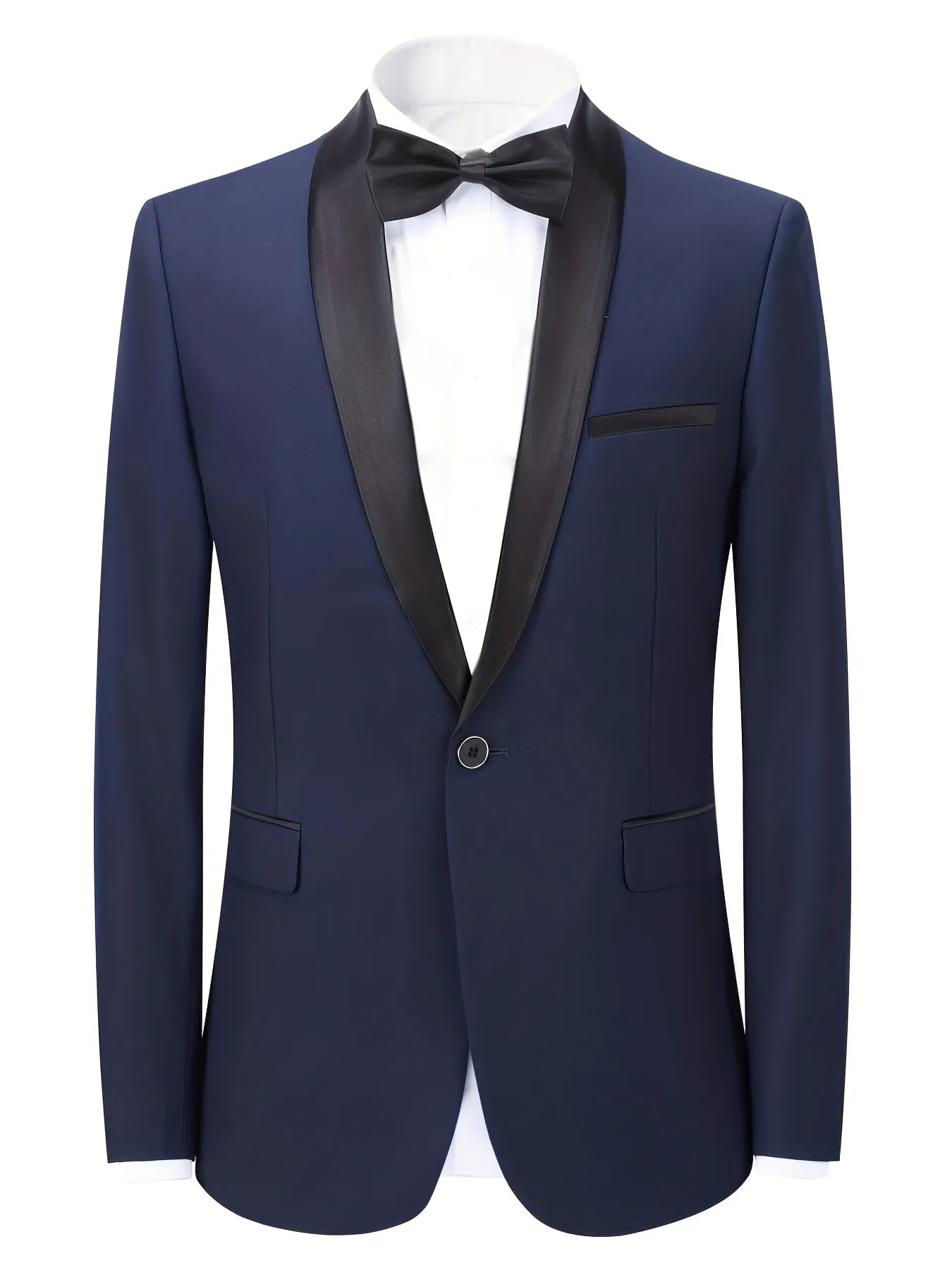 Purple Blazer For Men | OneButton Casual Suit Coat With Flap Pockets