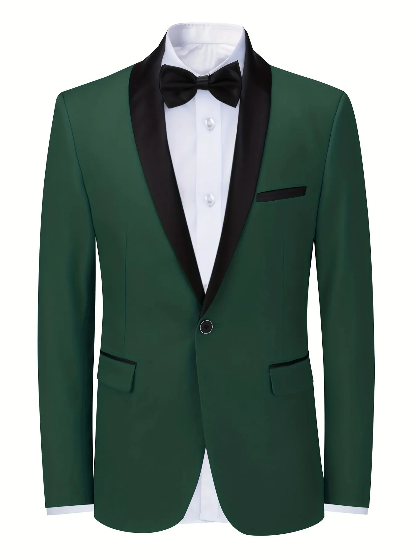 Purple Blazer For Men | OneButton Casual Suit Coat With Flap Pockets
