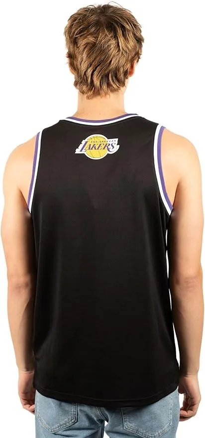 Ultra Game NBA Official Men’s Super Soft Sleeveless Tank Top Muscle T-Shirt - Unisex, Los Angeles Lakers, Black|Los Angeles Lakers