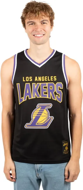 Ultra Game NBA Official Men’s Super Soft Sleeveless Tank Top Muscle T-Shirt - Unisex, Los Angeles Lakers, Black|Los Angeles Lakers