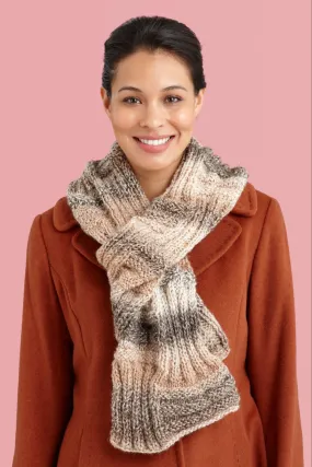 Undulating Rib Scarf Pattern (Knit)